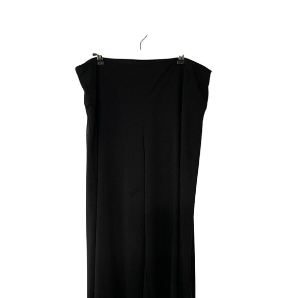 Ruby Ribbon Pull On Stretch Wide Leg Dress Pants Flare Black Casual Office XL - Picture 3 of 9
